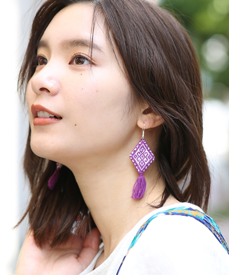 チチカカ |メキシコ刺繍 ピアス