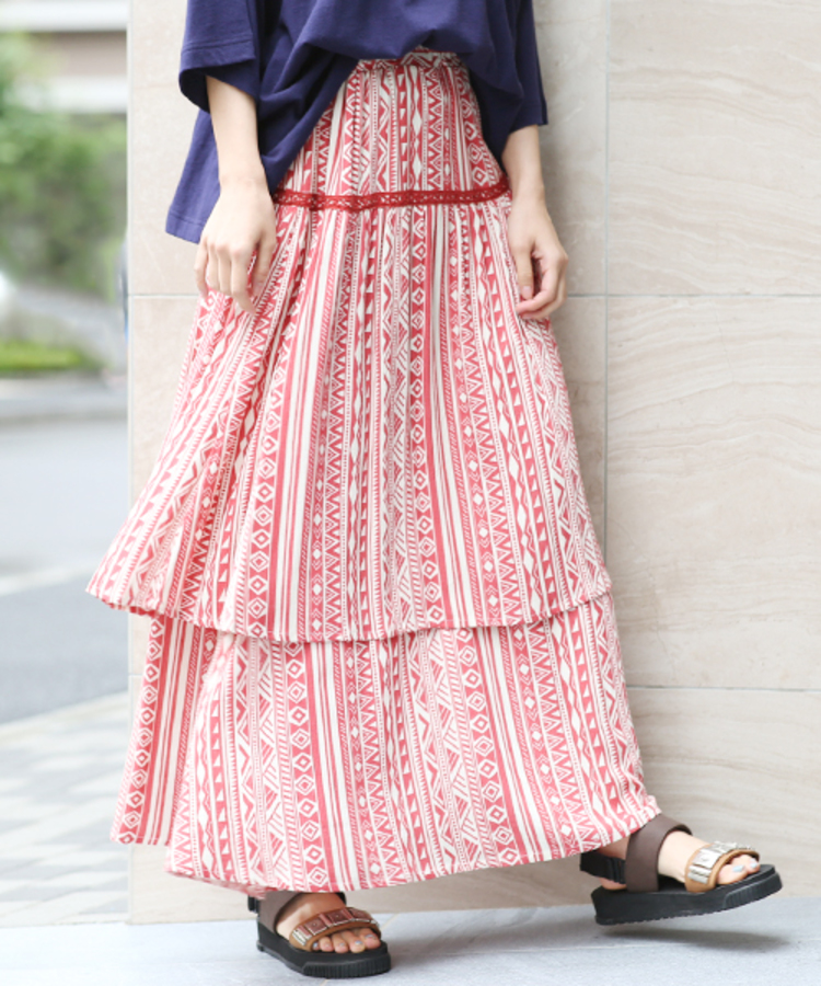 チチカカ |楊柳ティアードスカート
