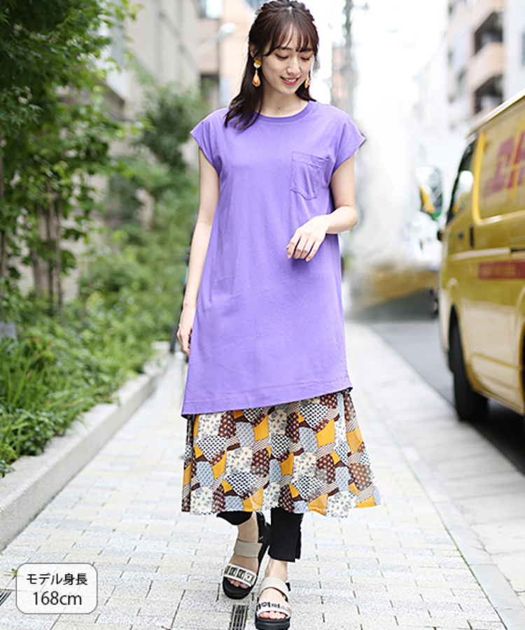PUCCI コットンキャンディ マルチパステルミックスとろみカットソー PUCCI コットンキャンディ マルチパステルミックスとろみカットソー