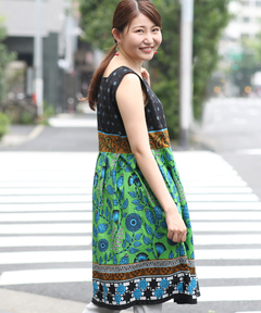 チチカカ |カンガプリント ワンピース