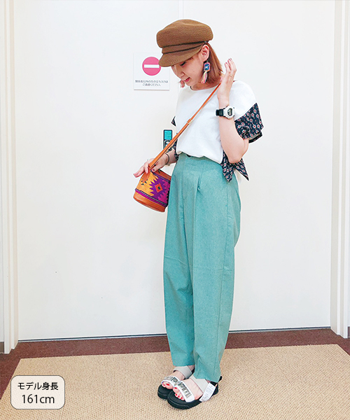 パンツ yoshi94 ドライオックステーパードパンツ 49AV JUNKO SHIMADA｜クロス