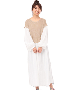 チチカカ |ニットドッキングワンピース