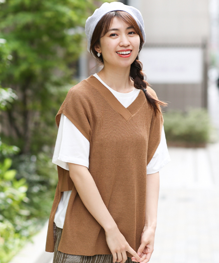 チチカカ |ニットベスト×Tシャツセット