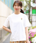 チチカカ(チチカカ)通販 | ワンポイントフラワー刺繍Tシャツ
