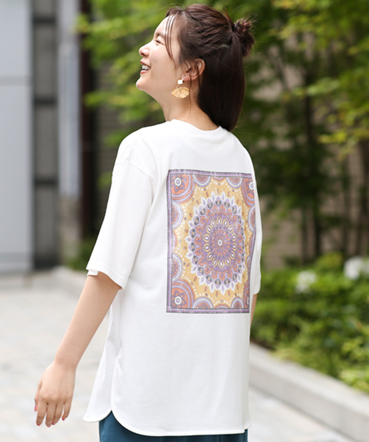 チチカカ |バックキカサークルプリントTシャツ