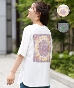 チチカカ |バックキカサークルプリントTシャツ