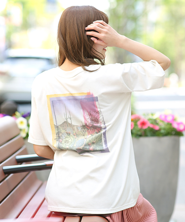 チチカカ |バックフォトプリントTシャツ