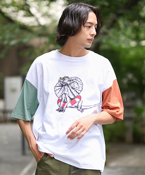RAG2022 Tシャツ エリマキトカゲプリントTシャツ / Tシャツ・カットソー | エスニック