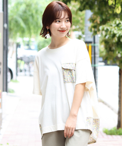 チチカカ |アウトポケットコンビプルオーバー(大きいサイズ)