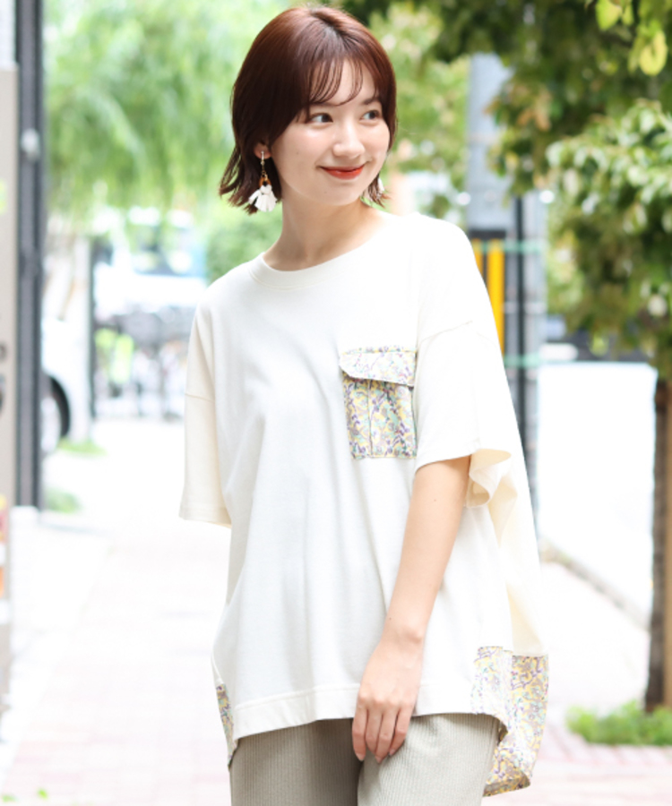 チチカカ |アウトポケットコンビプルオーバー(大きいサイズ)