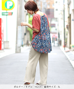 チチカカ |バックコンビチュニック(大きいサイズ)