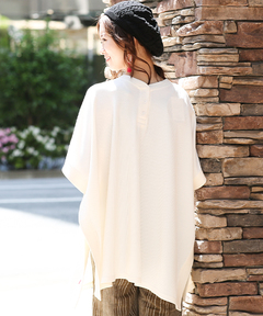 チチカカ |2WAYワッフルケープポンチョ