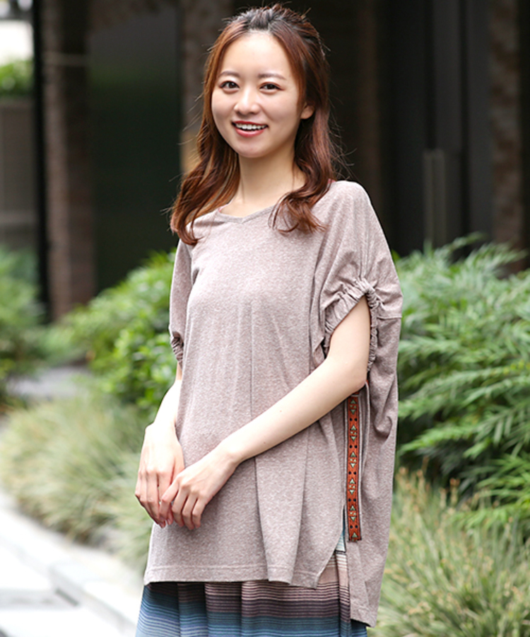 チチカカ |テープギャザースリーブプルオーバー