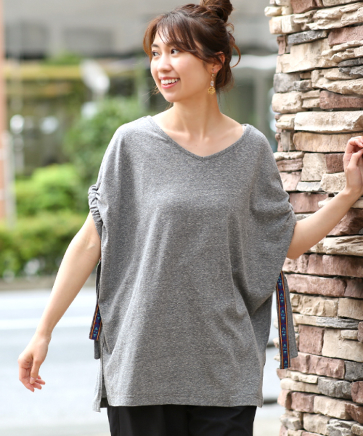 チチカカ |テープギャザースリーブプルオーバー