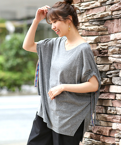 チチカカ |テープギャザースリーブプルオーバー