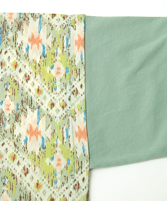 チチカカ |カスリプリント切り替えプルオーバー