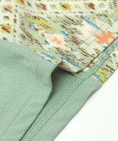 チチカカ |カスリプリント切り替えプルオーバー