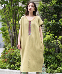 チチカカ |2WAYリサイクルコットンリブワンピース