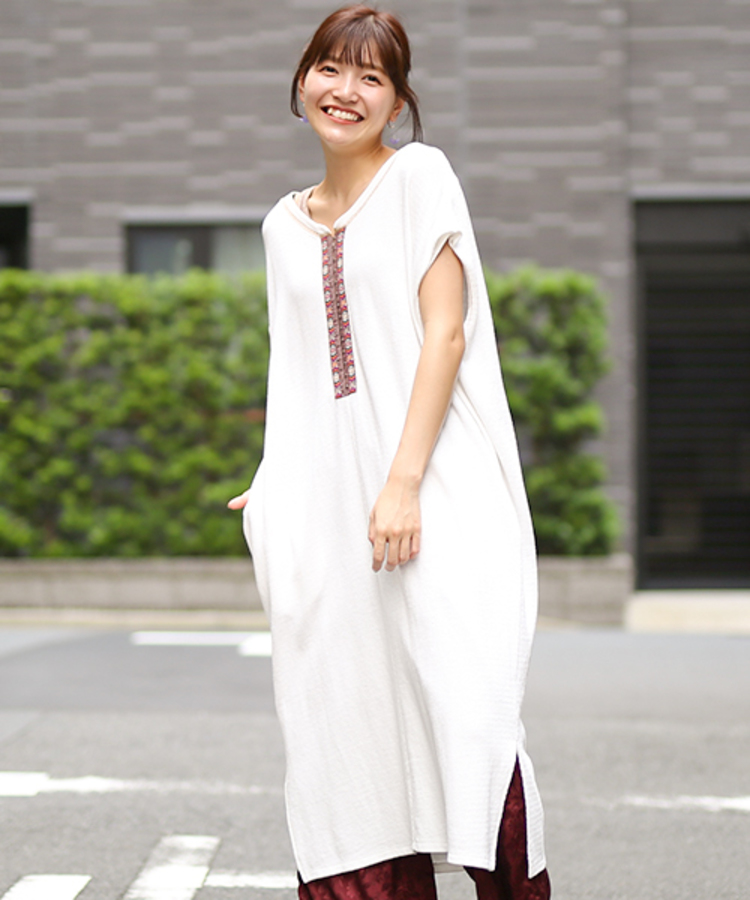 チチカカ |2WAYリサイクルコットンリブワンピース