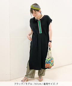 チチカカ |2WAYリサイクルコットンリブワンピース