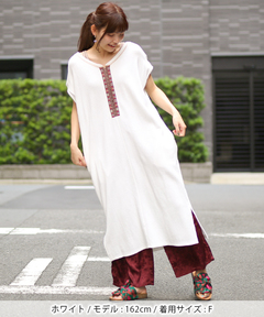 チチカカ |2WAYリサイクルコットンリブワンピース