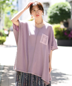 チチカカ |リサイクルコットンメッシュテレコプルオーバー