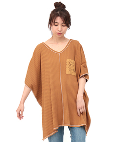 チチカカ |リサイクルコットンメッシュテレコプルオーバー