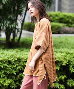 チチカカ |リサイクルコットンメッシュテレコプルオーバー