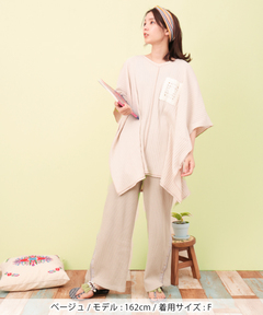 チチカカ |リサイクルコットンメッシュテレコプルオーバー