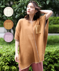 チチカカ |リサイクルコットンメッシュテレコプルオーバー