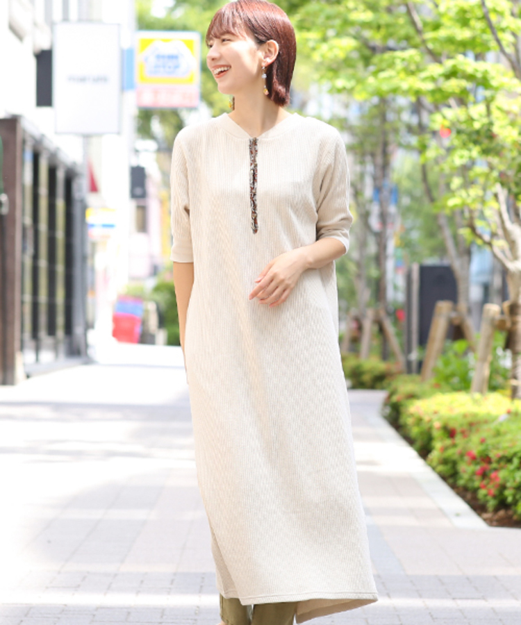 チチカカ |2wayカットリブワンピース