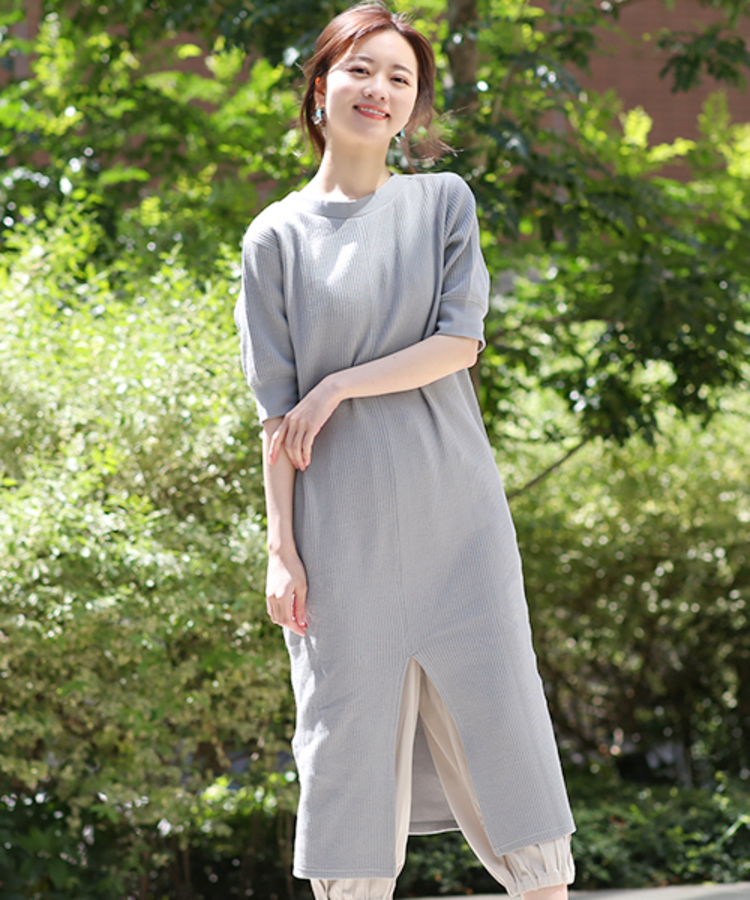 チチカカ |2wayカットリブワンピース