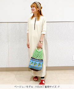 チチカカ |2wayカットリブワンピース