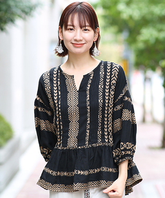 チチカカ |キカボーダージャカードプルオーバー