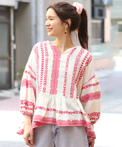 チチカカ |キカボーダージャカードプルオーバー