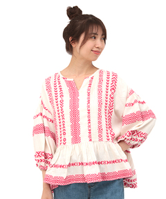 チチカカ |キカボーダージャカードプルオーバー