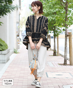 チチカカ |キカボーダージャカードプルオーバー