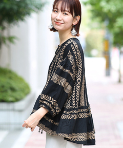 チチカカ |キカボーダージャカードプルオーバー