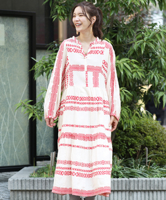 チチカカ |キカボーダージャカードワンピース