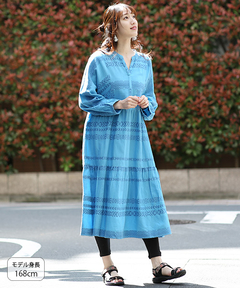 チチカカ |キカボーダージャカードワンピース