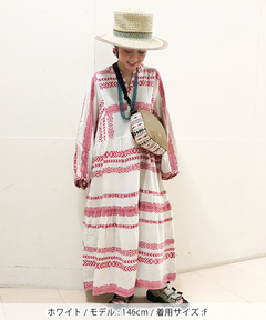 チチカカ |キカボーダージャカードワンピース