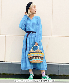 チチカカ |キカボーダージャカードワンピース