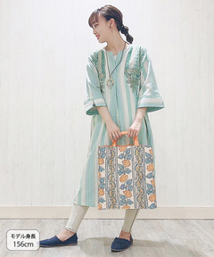 チチカカ |ナチュラルマルチストライプワンピース