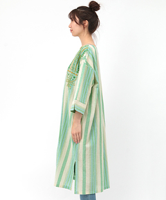 チチカカ |ナチュラルマルチストライプワンピース