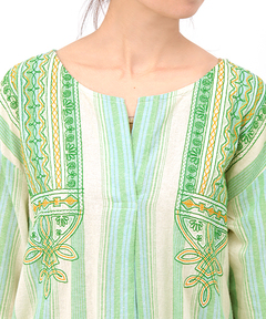 チチカカ |ナチュラルマルチストライプワンピース