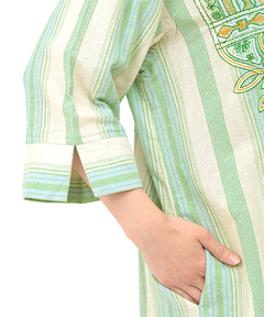 チチカカ |ナチュラルマルチストライプワンピース