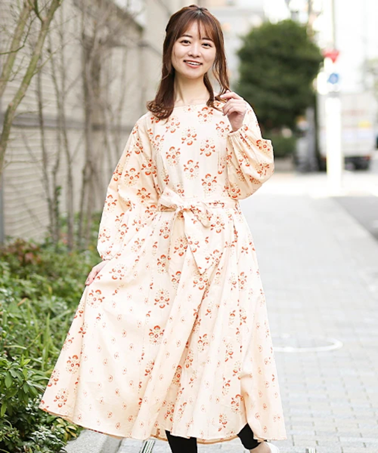 チチカカ |フロールブロックプリントワンピース