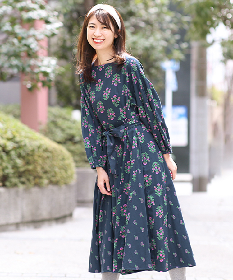 チチカカ |フロールブロックプリントワンピース