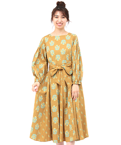 チチカカ |フロールブロックプリントワンピース