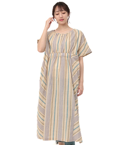 チチカカ |2WAY手織りストライプワンピース